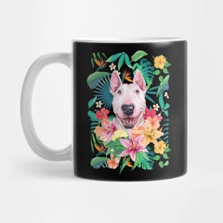 Tropical White Bull Terrier 2 Mug